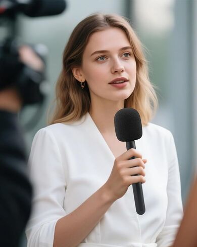 مقبض ميكروفون، حامل ميكروفون لـ DJI/DJI Mini، Rode Wireless GO، Hollyland Lark/Lavalier، محول محمول لميكروفون المقابلة اللاسلكية، لمدونات الفيديو، والمقابلات، والبودكاست، والتقارير (حزمة واحدة) in Kuwait