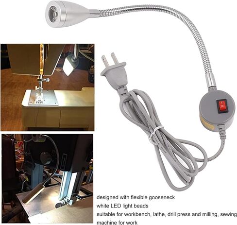 Gavigain Sewing Machine Light Flexible Gooseneck Sturdy Aluminium LED Work Light for Workbench in Saudi Arabia
