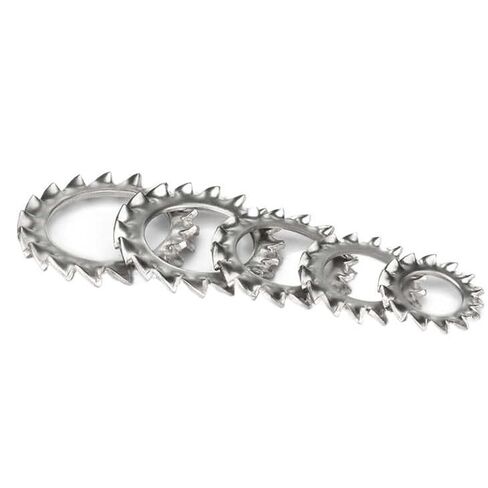Washers,Flat Washer, Lock washers 100pcs Serrated Washer Gasket, M2.5 to M12 304 Stainless Steel External Toothed(M3) in Kuwait