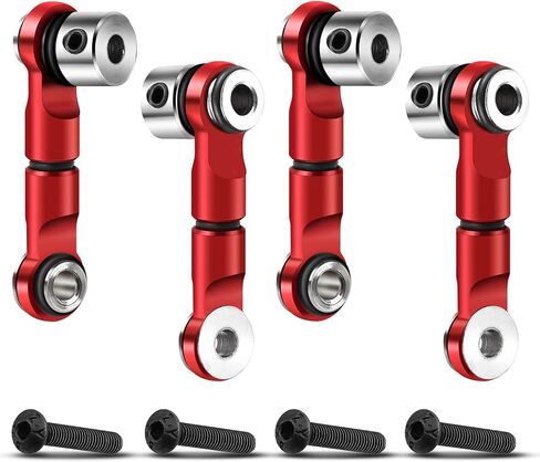 Adjustable Sway Bar Links for Arrma 6S Upgrades – Aluminum Anti-Roll Bar Linkages Front Rear for 1/7 Mojave Fireteam Limitless 1/8 Kraton Notorious Outcast Off-Road Bashing in Kuwait
