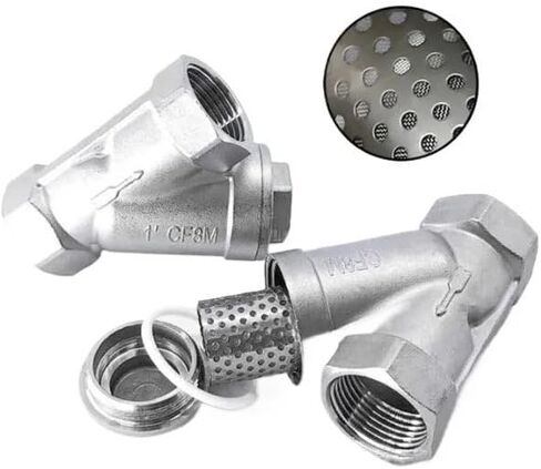 304 الفولاذ المقاوم للصدأ 1/2 "BSP أنثى الموضوع Y-نوع تصفية مضخة معززة صمام مرشح تنقية المياه in Kuwait