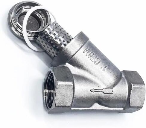 304 الفولاذ المقاوم للصدأ 1/2 "BSP أنثى الموضوع Y-نوع تصفية مضخة معززة صمام مرشح تنقية المياه in Kuwait