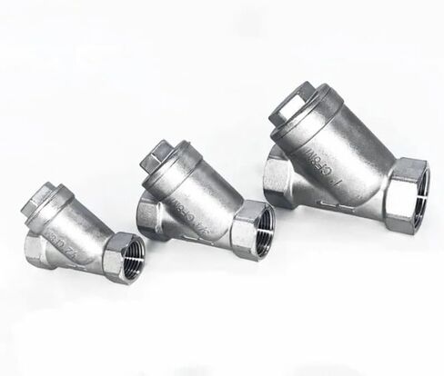 304 الفولاذ المقاوم للصدأ 1/2 "BSP أنثى الموضوع Y-نوع تصفية مضخة معززة صمام مرشح تنقية المياه in Kuwait