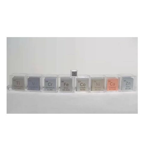 10 pcs Element Cube Set Metal High Density Cubes 99.99% Aluminum Carbon Zinc Copper Iron Titanium Lead Bismuth Molybdenum Tin in Saudi Arabia