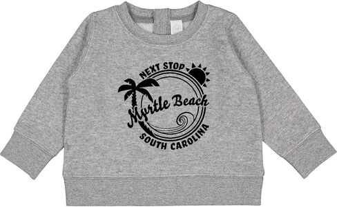 قميص من النوع الثقيل Next Stop- ميرتل بيتش، ساوث كارولينا للأطفال in Kuwait