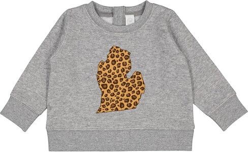inktastic Leopard Print Michigan Baby Sweatshirt in Saudi Arabia