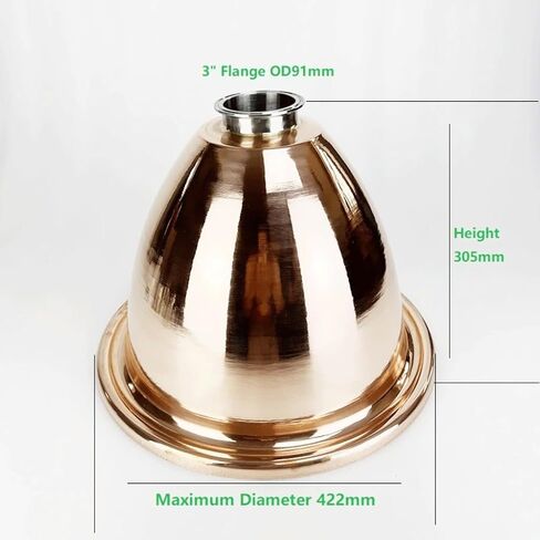 Conical Copper Cover Height 305-310mm Thickness 1.5mm, for Home Decoration Parts(4inch OD119mm) in Saudi Arabia