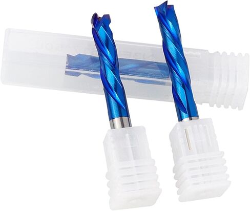 نهاية مطحنة كربيد 3.175/4/5/6/8 مم عرقوب قاطعة الطحن باستخدام الحاسب الآلي لقم التوجيه نانو الأزرق المطلي بالألومنيوم لأنواع المعادن (4x4x25x45) in Kuwait