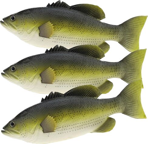 Gresorth 3 Pcs Artificial Lifelike Red Green Black Carp Collection Fake Fish for Home Party Kitchen Decoration - 9 inch in Saudi Arabia
