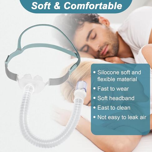 Replacement for Nasal Pillow Mask, Replacement and Updated Frame System for Airfit P10, Includes 3 Size Pillows， Small, Medium, Large Silicone Pillow Cushions in Saudi Arabia
