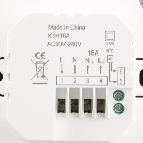 Smart Thermostat with LCD Display, 16A Keypad Temperature Controller for Electric Heating Systems, Microcomputer Control for Home Floor Heating and Radiators in Saudi Arabia