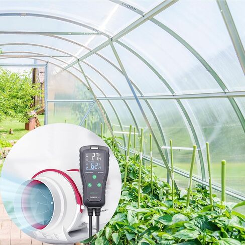 DHTC-1011 Temperature Humidity Controller, Dual Relay for Heating/Cooling & Humidify/Dehumidify, 10A 110V Plug & Play in Kuwait