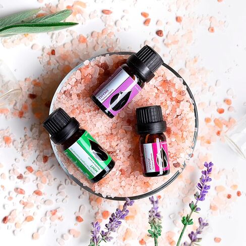 زيت النعناع العضوي العطري 1/3 أونصة سائلة (10 مل) مينثا أرفينسيس - 100% طبيعي نقي وغير مخفف، ناشر روائح علاجية عطرية منعشة وتبريد العضلات وتخفيف التوتر. in Kuwait