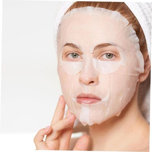 Baluue 80pcs Cotton Mask Sheets Non-Woven Wet Mask Disposable for Daily Skincare in Saudi Arabia