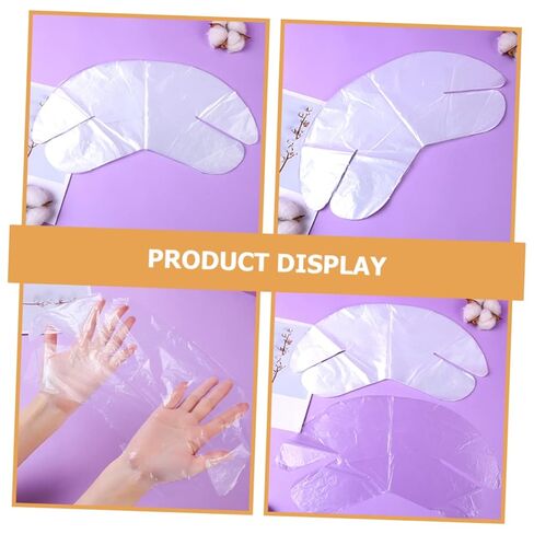 Vaguelly Disposable Neck Mask Sheets 200pcs Ultra-Thin Plastic Spa Skin Care Covering Paper for Hydrating Beauty Treatment Suitable for Skin Types in Saudi Arabia