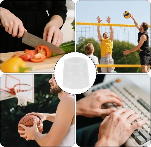 20pcs Finger Protection Sleeves, Washable & Reusable Finger Protectors Transparent Skin Picking Prevention Gloves for Anti-Scratch & Fingertips Protection in Saudi Arabia