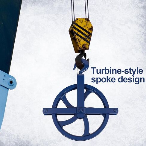 2 حزمة بكرة رافعة سقالة 12 "الثقيلة بكرة عجلة الجن الحديد الزهر مع السنانير 1000 رطل الأزرق مسحوق المغلفة عجلات السقالات كتلة رافعة سقالة لرفع البناء in Kuwait