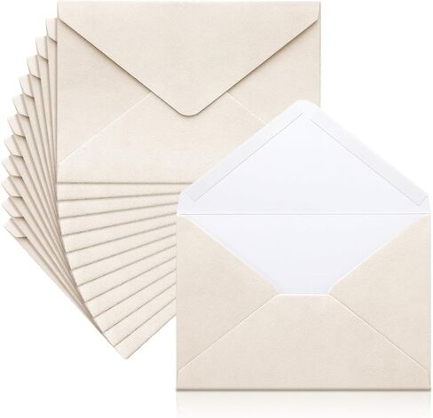 12 Pcs Wedding Velvet Envelopes 5 x 7 Inch Soft Velvety Surface Stationery Christmas A7 Vintage Rectangle Elegant Envelopes for Invitation Gift Wedding Thank You Letter(Pearl Burgundy) in Saudi Arabia