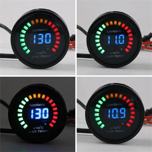 2 "52 مللي متر رقمي 20 LED EGT غاز العادم مقياس درجة الحرارة السيارات تصفيف السيارة BX101458 in Saudi Arabia