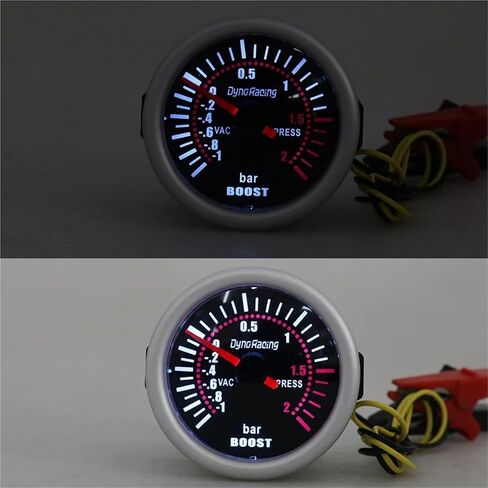 2'' 52mm Universal Len Boost Gauge Bar LED Digital Pointer 12V Car Meter BX101310 in Saudi Arabia