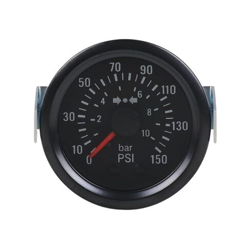 2" 52mm Mechanical Barometer 0-10 Bar/0-150PSI Air Pressure 12V Press Gauge Yellow Light Car Meter with Sensor NPT1/8 in Saudi Arabia