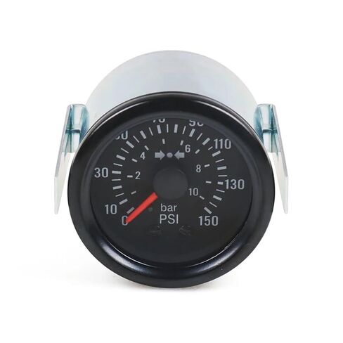 2" 52mm Mechanical Barometer 0-10 Bar/0-150PSI Air Pressure 12V Press Gauge Yellow Light Car Meter with Sensor NPT1/8 in Saudi Arabia