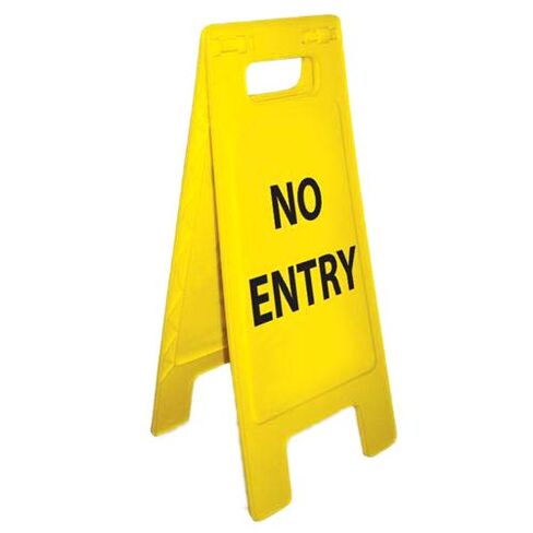 National Marker HDFS201 "Caution Wet Floor" Floor Sign, Heavy Duty, English/Spanish, 24.63" x 10.75" in Kuwait