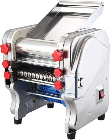Buhelyc Pasta Making Machine Full Stainless SteelElectric Noodle&Dumpling Maker Auto Noodle Cutter Thickness Adjustable for Home and Commercial(Size:FKM180) in Saudi Arabia