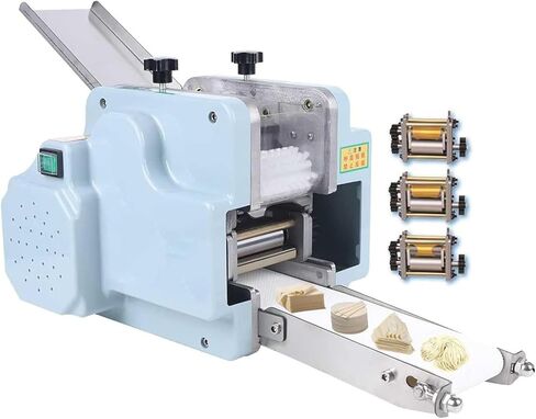 Electric Dumpling Skin Machine Ravioli Wonton Maker, Commercial Dumpling Maker with Round Shaped, 3mm Electric Pasta Maker (3molds) in Saudi Arabia