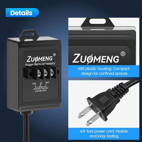 Power Relay Accessory for Expanding Switched Outlet Capacity, Detects 120V AC, SPDT Relay Trigger, Ideal for Home Entertainment, Works with AC Voltage-Sensing Devices in Saudi Arabia