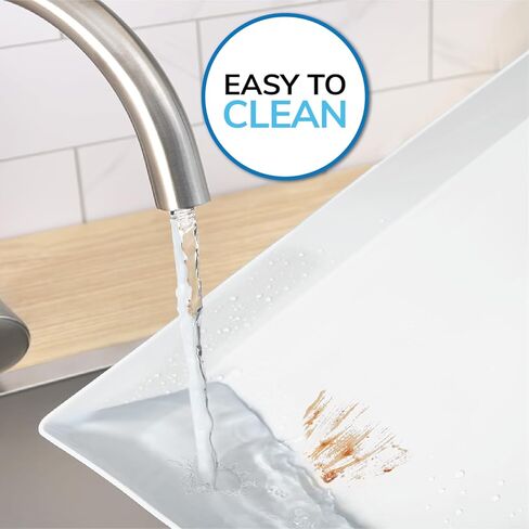 US Acrylic White Plastic Serving Trays (Set of 4) 15" x 10" | Large Unbreakable Reusable Rectangular Party Platters | Serve Appetizers, Fruit, Veggies, & Desserts | BPA-Free & Made in USA in Kuwait