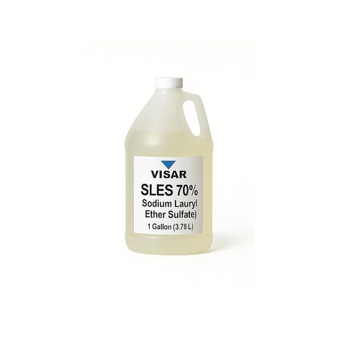 VISAR SLES 70% – Sodium Lauryl Ether Sulfate – CAS 68585-34-2 – Raw Material for Shampoo & Detergent (1 Gallon) in Saudi Arabia
