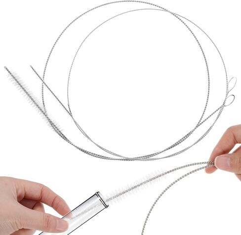 2 PCS Extra Long Pipe Cleaners, 39.4 in Straw Cleaner Brush Extra Long, White Tube Cleaning Brush for Cleaning Straw, Feeding Tubes, Line and Pump in Saudi Arabia