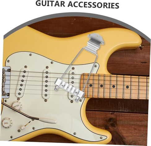 VANZACK Professional String Guitar Tailpiece Silver Durable Construction for Enhanced Performance for Guitars No Mounting Screws Included in Saudi Arabia
