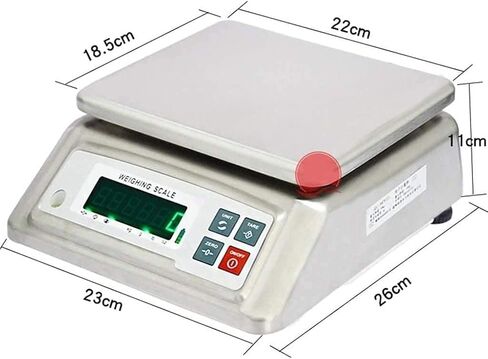 Kitchen Scale Electronic Waterproof Weighing Scales High-Precision Stainless Steel Industrial Platform with LCD Display Scales in Saudi Arabia