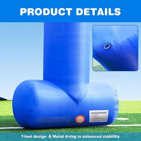 OZIS 20Ft Start Finish Line Inflatable Arch with Built-in Blower, Hexagon Inflatable Archway for Outdoor Impactful Race Advertising Commerce School Sport (Blue) in Saudi Arabia