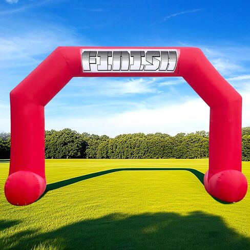 OZIS 20Ft Start Finish Line Inflatable Arch with Built-in Blower, Hexagon Inflatable Archway for Outdoor Impactful Race Advertising Commerce School Sport (Blue) in Saudi Arabia