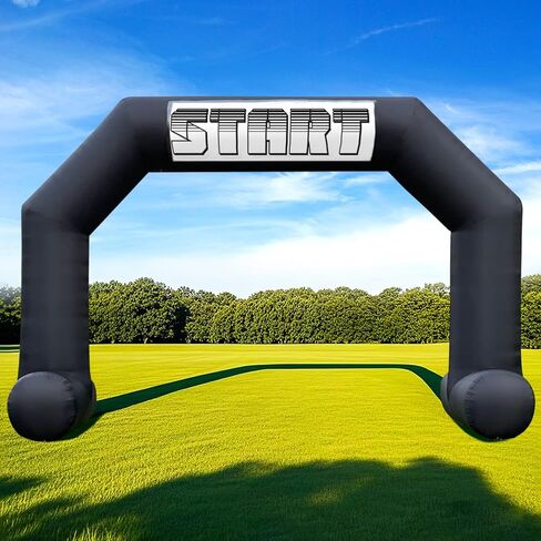 OZIS 20Ft Start Finish Line Inflatable Arch with Built-in Blower, Hexagon Inflatable Archway for Outdoor Impactful Race Advertising Commerce School Sport (Blue) in Saudi Arabia