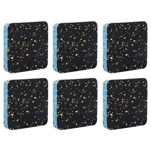 6 Pack Anti Vibration Pads for Washing Machine 4"x4", High Density Rubber Shock Absorbing Washer Pads, Sound Absorbing Mats for Air Conditioner, Compressors, Washing Machine, Dryer in Saudi Arabia