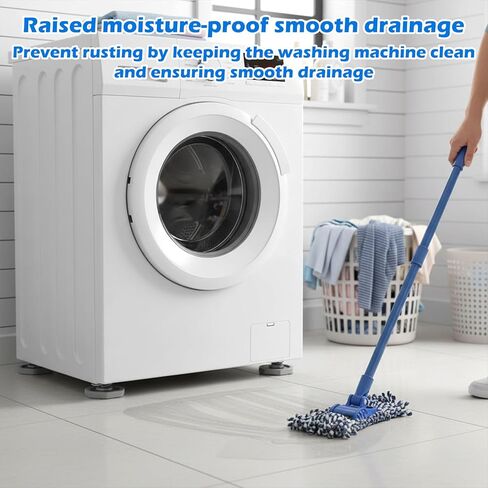 4 Pcs Anti Vibration Pad for Washing Machine, Shock Absorbing Mat Hexagon Stops Washer Dryer from Moving Rubber Antivibration Stabilizer for Leveling Washer in Saudi Arabia