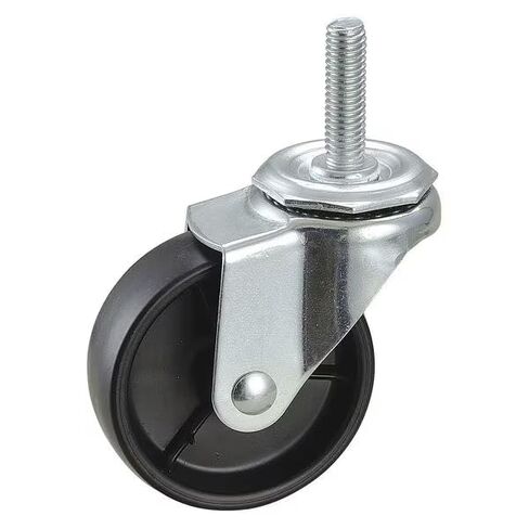 Swivel Stem Caster, Polyolfn, 3 in, 125 lb., Thread Size: 7/16"-14, Mfr: 32J959-A in Saudi Arabia