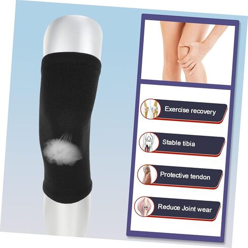Beavorty 2Pairs Breathable Knee Support Sleeves of Practical Pads for Fitness Cycling Relief Comfortable Cushions for Injury and Reduction Skin Color in Saudi Arabia