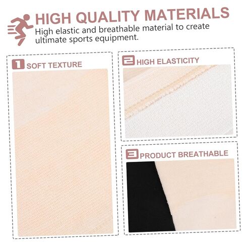 Beavorty 2Pairs Breathable Knee Support Sleeves of Practical Pads for Fitness Cycling Relief Comfortable Cushions for Injury and Reduction Skin Color in Saudi Arabia