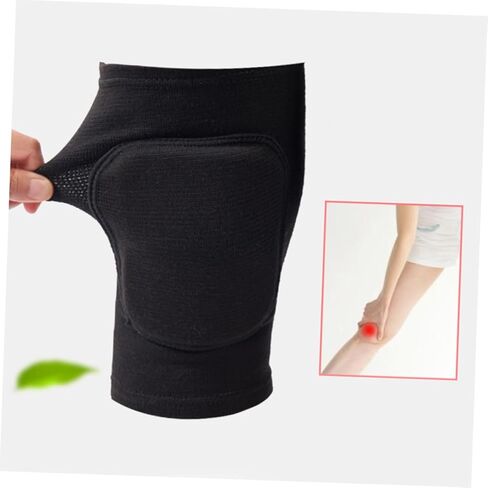 2pcs Elastic Fabric Sponge Support for Squat Workout Volleyball Gym Safety Knee Pads in Saudi Arabia