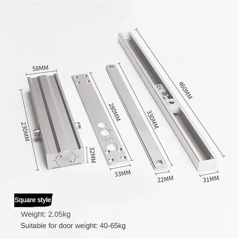 1 مجموعة باب مخفي غير مرئي أقرب نظام أمان عازل هيدروليكي للمنزل قابل للتعديل مناسب للوزن 40-65 كجم (دائري) in Kuwait