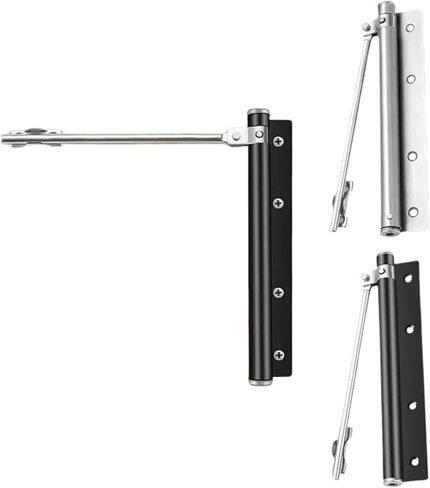 180 Degree Door Closer Stainless Steel Adjustable Quiet Convert Hinged Interior Exterior(DVPEN01-SL) in Saudi Arabia