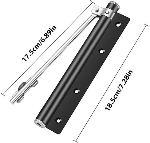 180 Degree Door Closer Stainless Steel Adjustable Quiet Convert Hinged Interior Exterior(DVPEN01-SL) in Saudi Arabia