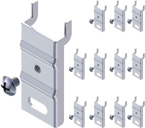 UNITEDPOWER Pegboard Mounting Adapter, 12PCS Metal Fixing Bracket Fit for 1/4", 1/2" or 1'' Peg Boards Hanging and Mounting Tools Rack, Storage Organizer for Garage, Store in Kuwait