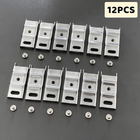 UNITEDPOWER Pegboard Mounting Adapter, 12PCS Metal Fixing Bracket Fit for 1/4", 1/2" or 1'' Peg Boards Hanging and Mounting Tools Rack, Storage Organizer for Garage, Store in Kuwait