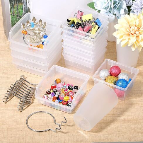 20 Pcs Pegboard Bins and Cups Set with Hooks and Loops, Clear Organizer Accessories for Garage Storage, Workshop, Workbench and Office Tool Organization in Saudi Arabia